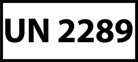 Nalepka ADR z numerem UN 2289 (FOLIA) 12x6cm (rolka po 250 sztuk nalepek)